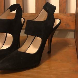 Michael Kors Black Suede Heels size 7.5
